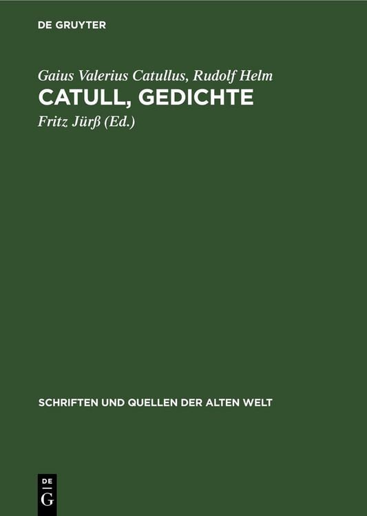 Produktbild: Catull, Gedichte