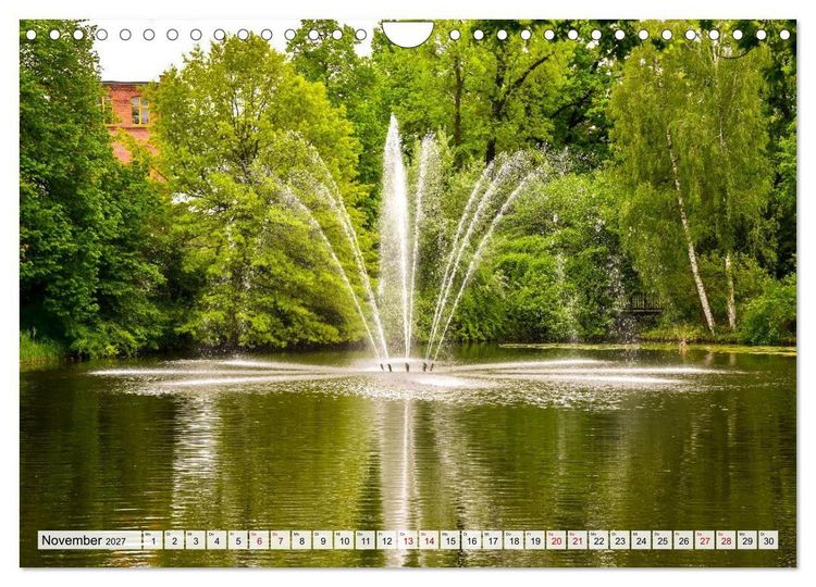Produktbild: Parks und Wasserlandschaften (Wandkalender 2027 DIN A4 quer), CALVENDO Monatskalender