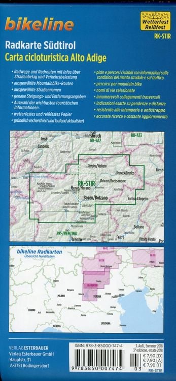 Produktbild: Radkarte S&uuml;dtirol