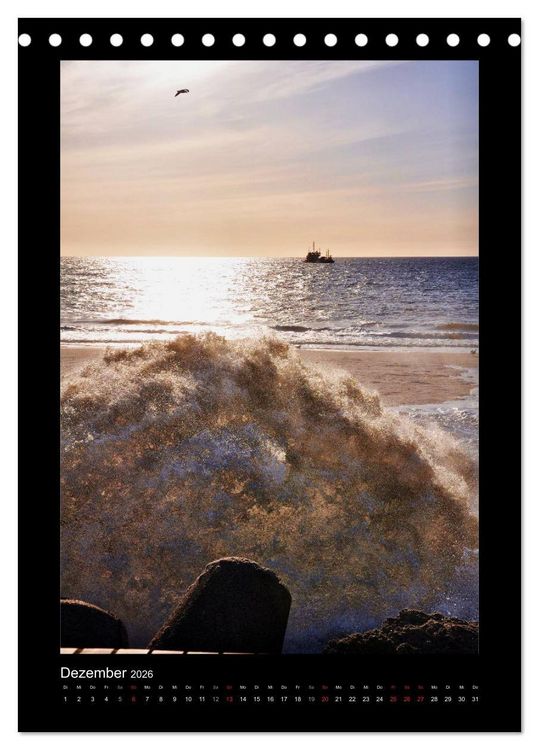 Produktbild: Sylt Impressionen (Tischkalender 2026 DIN A5 hoch), CALVENDO Monatskalender