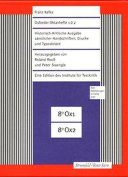 Produktbild: Historisch-Kritische Ausgabe sämtlicher Handschriften, Drucke und... / FKA Oxforder Oktavhefte 1 & 2 mit Franz Kafka-Heft 4 & "Ein Landarzt"-Reprint