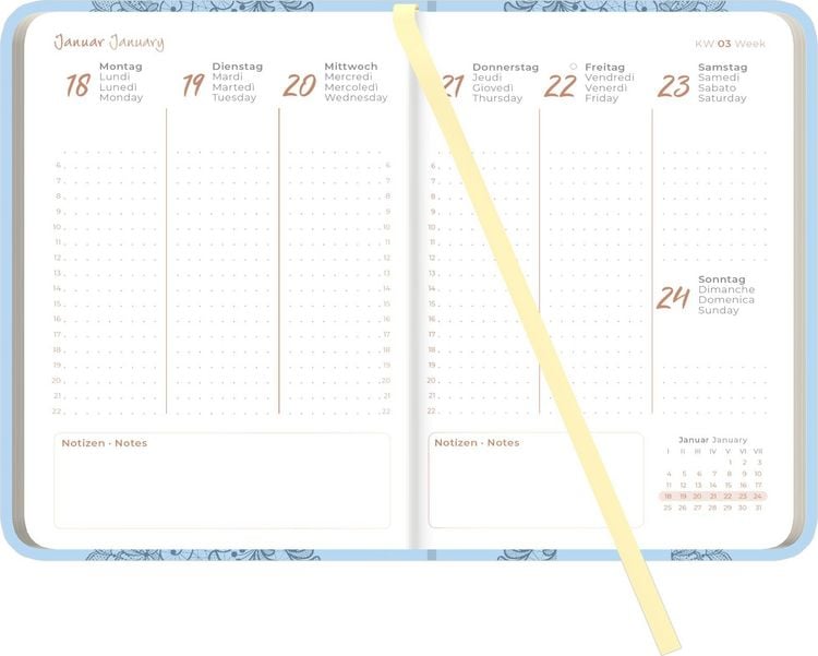 Produktbild: Lady Journal Deluxe Hellblau 2027