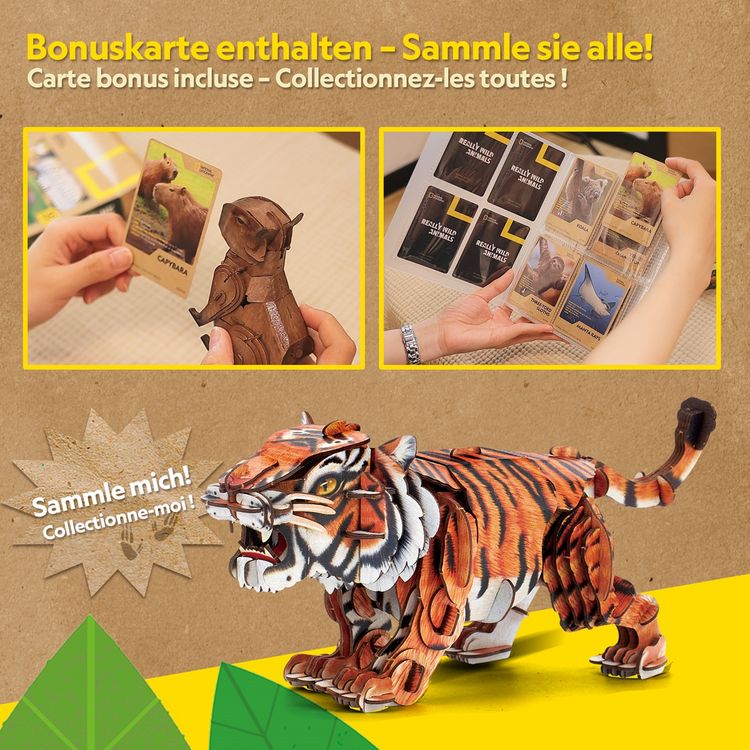Produktbild: CUBICFUN - 3D Puzzle Tiger 87 Teile