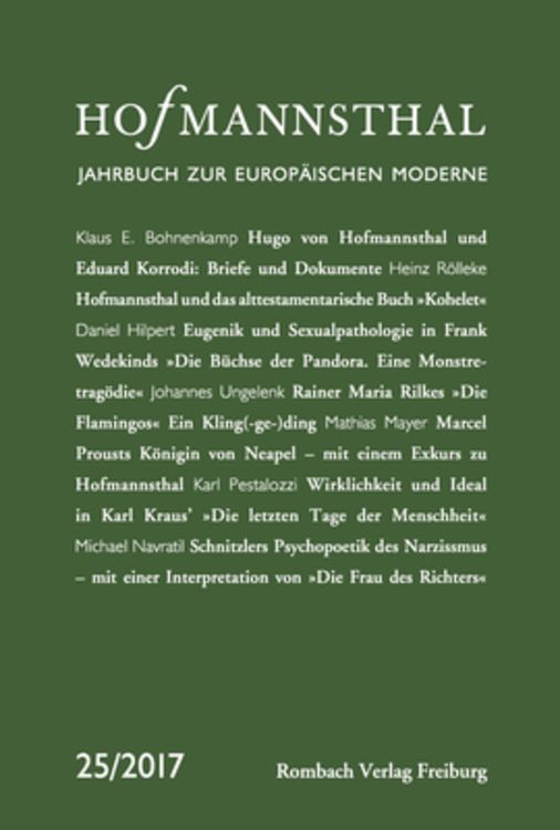 Produktbild: Hofmannsthal Jahrbuch zur Europ&auml;ischen Moderne