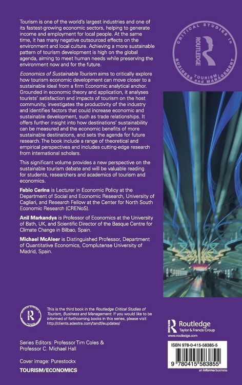 Produktbild: Economics of Sustainable Tourism