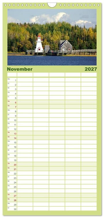 Produktbild: Familienplaner 2027 - KANADA Christian Heeb mit 5 Spalten (Wandkalender, 21 x 45 cm) CALVENDO