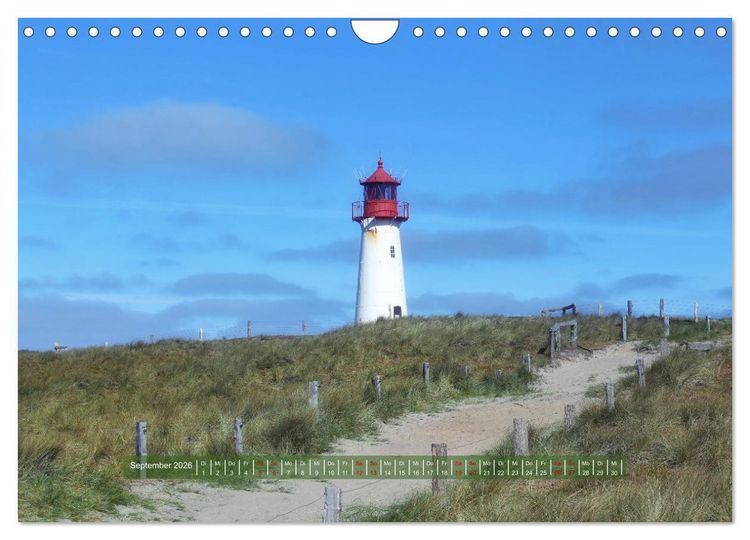 Produktbild: Sylt - Wasser, Wind und Wellen (Wandkalender 2026 DIN A4 quer), CALVENDO Monatskalender