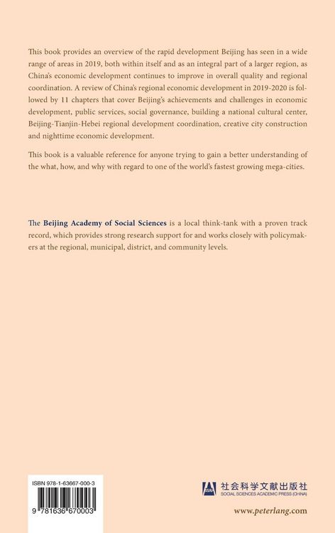 Produktbild: Analysis of the Development of Beijing (2020)