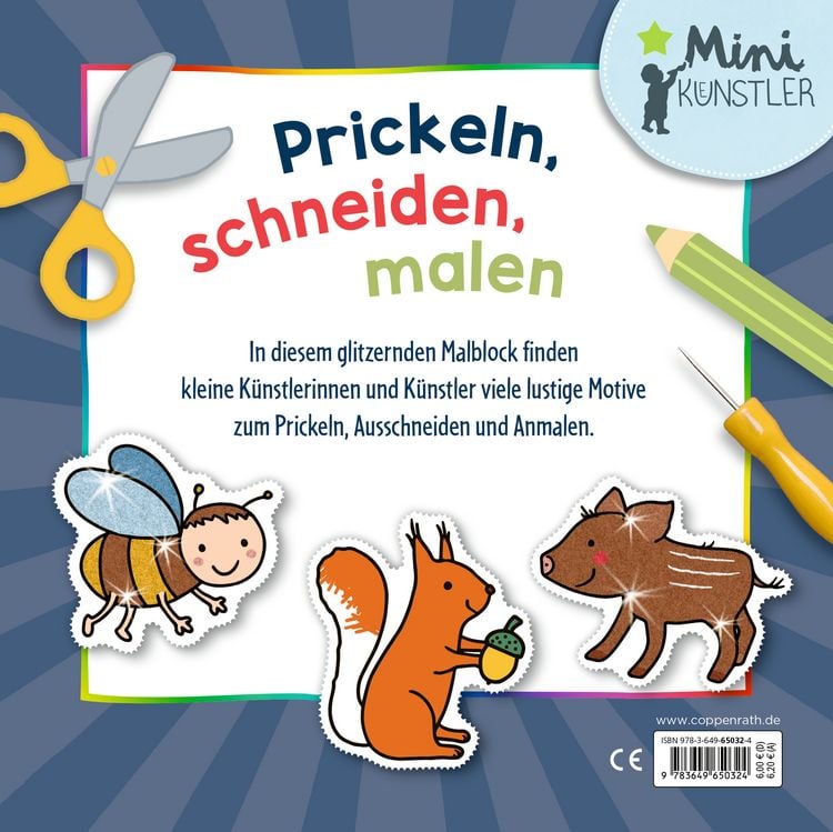 Produktbild: Mein erster Glitzer-Malspa&szlig; zum Schneiden und Prickeln