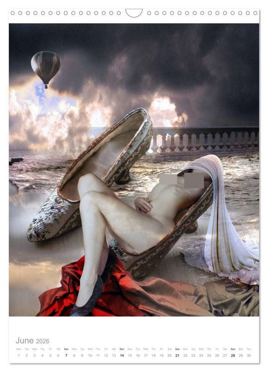 Produktbild: An Erotic Expedition to the World of Female Reveries (Wall Calendar 2026 DIN A3 portrait), CALVENDO 12 Month Wall Calendar