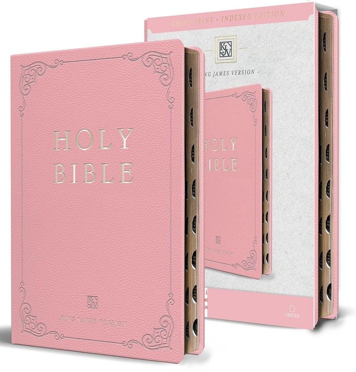 Produktbild: KJV Large Format Giant Print Pink Leathersoft with Index