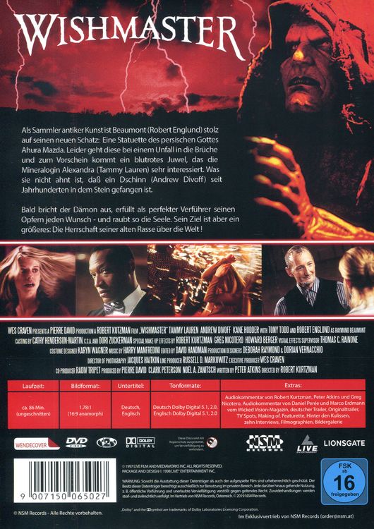 Produktbild: Wishmaster - Uncut