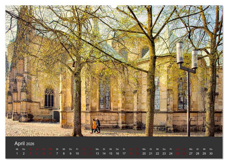 Produktbild: Abenteuer M&uuml;nster - Echt jovel! (hochwertiger Premium Wandkalender 2026 DIN A2 quer), Kunstdruck in Hochglanz