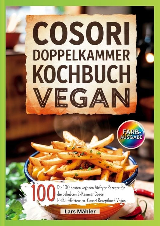 Produktbild: Cosori Doppelkammer Kochbuch Vegan