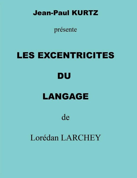 Produktbild: Les excentricit&eacute;s du langage