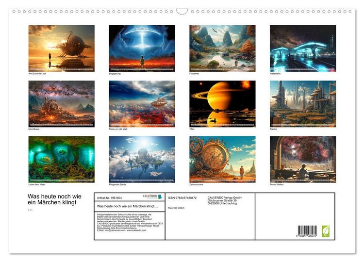 Produktbild: Was heute noch wie ein M&auml;rchen klingt ... (Wandkalender 2026 DIN A2 quer), CALVENDO Monatskalender