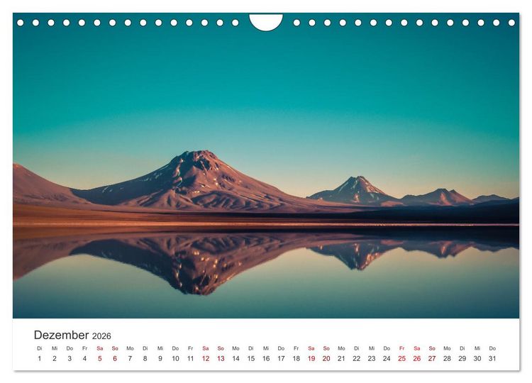 Produktbild: Chile - Ein unbekanntes Paradies. (Wandkalender 2026 DIN A4 quer), CALVENDO Monatskalender