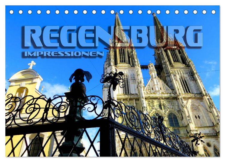 Produktbild: REGENSBURG - Impressionen (Tischkalender 2026 DIN A5 quer), CALVENDO Monatskalender