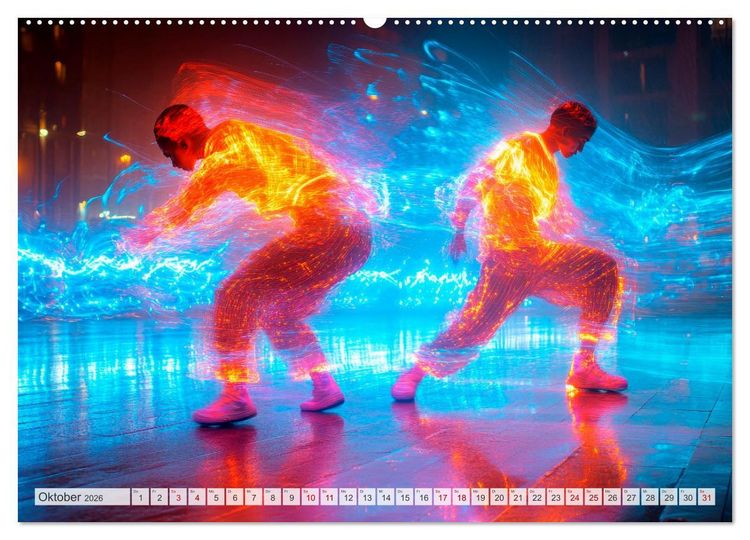 Produktbild: BREAKING Cooler Tanz und krasse Moves (hochwertiger Premium Wandkalender 2026 DIN A2 quer), Kunstdruck in Hochglanz