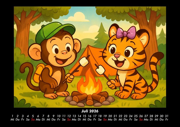 Produktbild: Milo & Tina - Ein Jahr voller Freundschaft 2026 Fotokalender DIN A3
