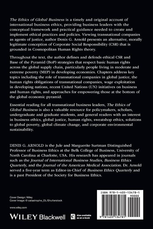 Produktbild: The Ethics of Global Business