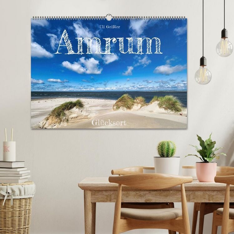 Produktbild: Amrum Gl&uuml;cksort (Wandkalender 2026 DIN A2 quer), CALVENDO Monatskalender