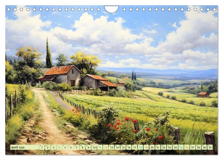Produktbild: Une vie &agrave; la campagne (Calendrier mural 2026 DIN A4 vertical), CALVENDO calendrier mensuel