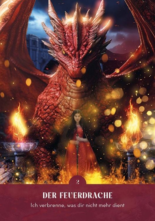 Produktbild: Orakel-Kartenset: Drachen-Orakel | Nutze die Energie deiner Drachengef&auml;hrten und sp&uuml;re die Kraft des Universums