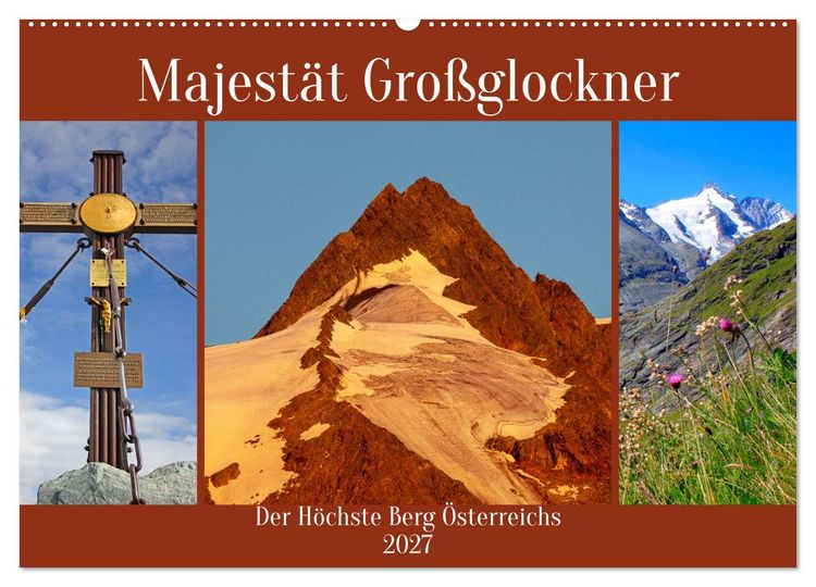 Produktbild: Majest&auml;t Gro&szlig;glockner (Wandkalender 2027 DIN A2 quer), CALVENDO Monatskalender