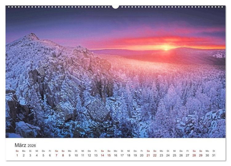 Produktbild: Uralgebirge - Das wundersch&ouml;ne Gebirge zwischen Asien und Europa. (hochwertiger Premium Wandkalender 2026 DIN A2 quer), Kunstdruck in Hochglanz