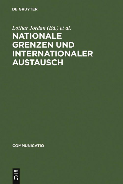 Produktbild: Nationale Grenzen und internationaler Austausch