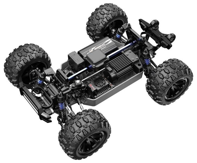 Produktbild: MJX Schwarz Brushless 1:12 RC Modellauto Elektro Monstertruck Allradantrieb (4WD) RtR 2,4 GHz Inkl. Akku und Ladeger&auml;t