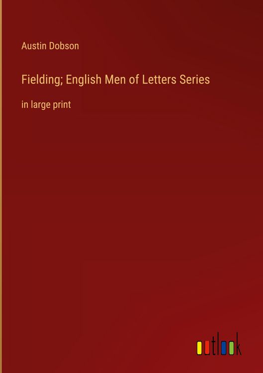 Produktbild: Fielding; English Men of Letters Series