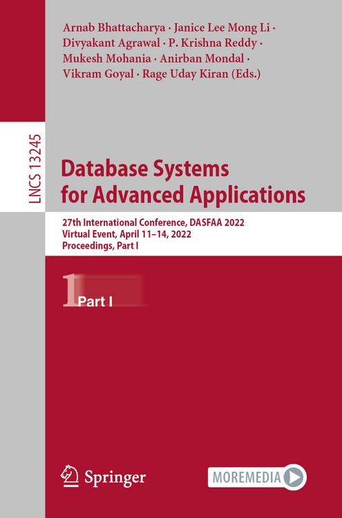 Produktbild: Database Systems for Advanced Applications