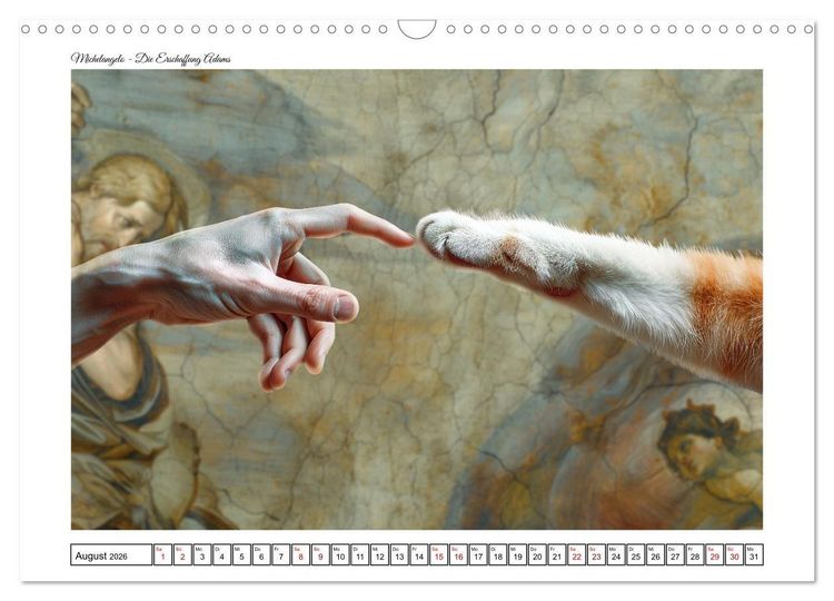 Produktbild: Alte Meister auf Zeitreise (Wandkalender 2026 DIN A3 quer), CALVENDO Monatskalender