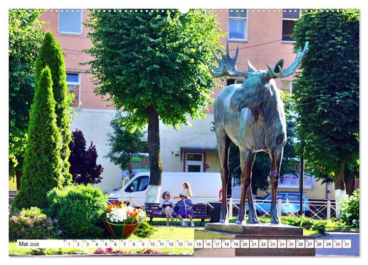 Produktbild: Ostpreu&szlig;ens Elche (hochwertiger Premium Wandkalender 2026 DIN A2 quer), Kunstdruck in Hochglanz