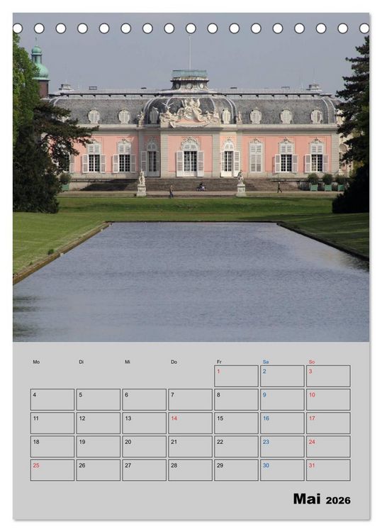 Produktbild: D&uuml;sseldorfer Burgen und Schl&ouml;sser (Tischkalender 2026 DIN A5 hoch), CALVENDO Monatskalender