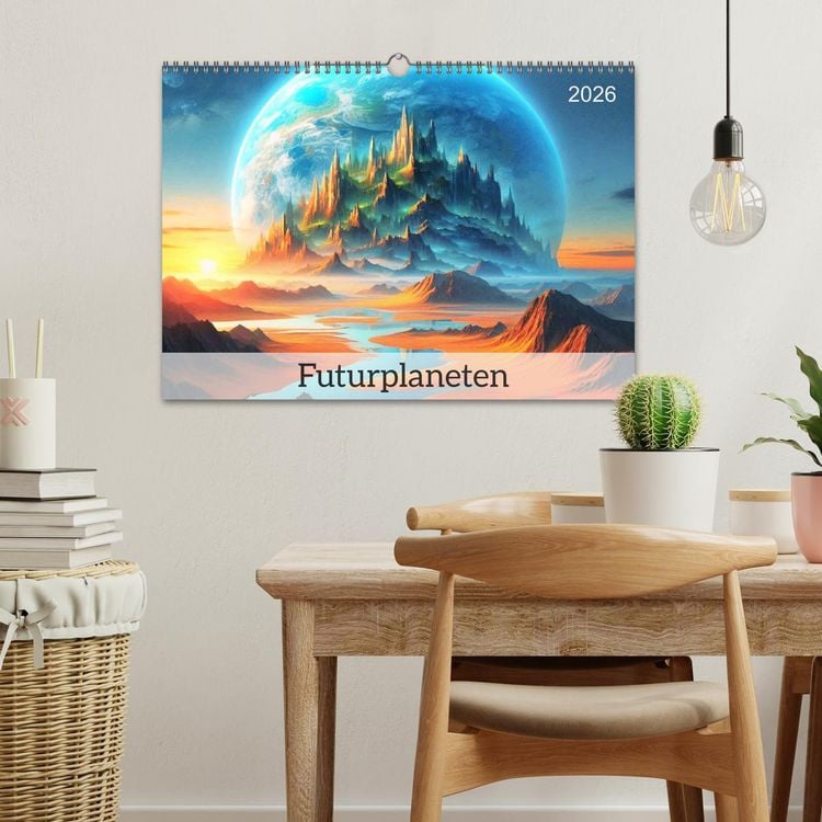 Produktbild: Futurplaneten (Wandkalender 2026 DIN A3 quer), CALVENDO Monatskalender