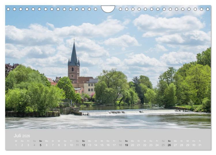 Produktbild: Hugenottenstadt Erlangen 2026 (Wandkalender 2026 DIN A4 quer), CALVENDO Monatskalender