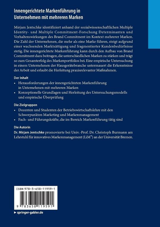 Produktbild: Innengerichtete Markenf&uuml;hrung in Unternehmen mit mehreren Marken