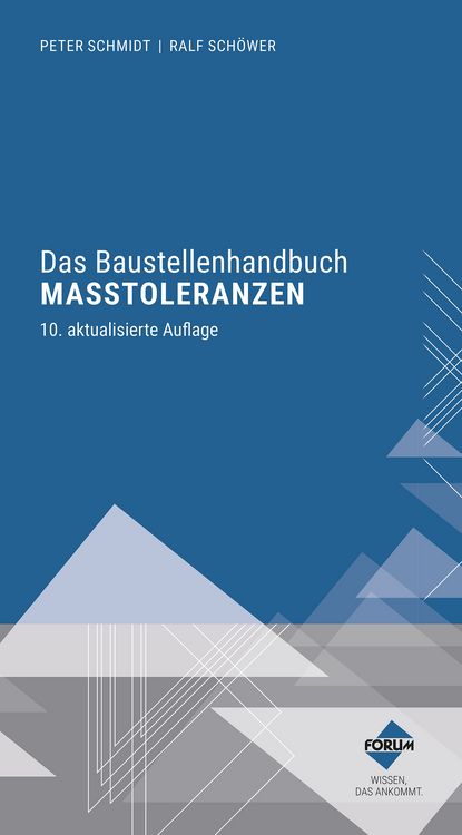 Produktbild: Das Baustellenhandbuch der Ma&szlig;toleranzen