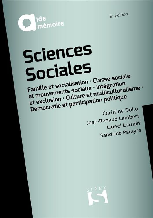 Produktbild: Sciences sociales : famille et socialisation, classe sociale et mouve