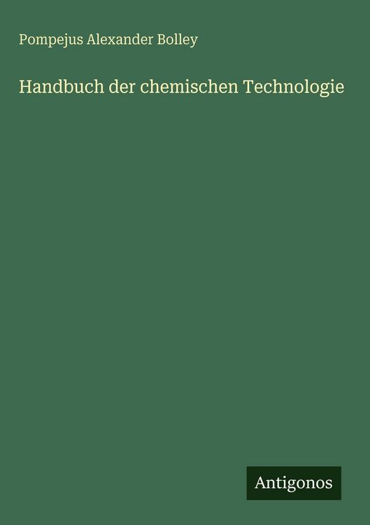 Produktbild: Handbuch der chemischen Technologie