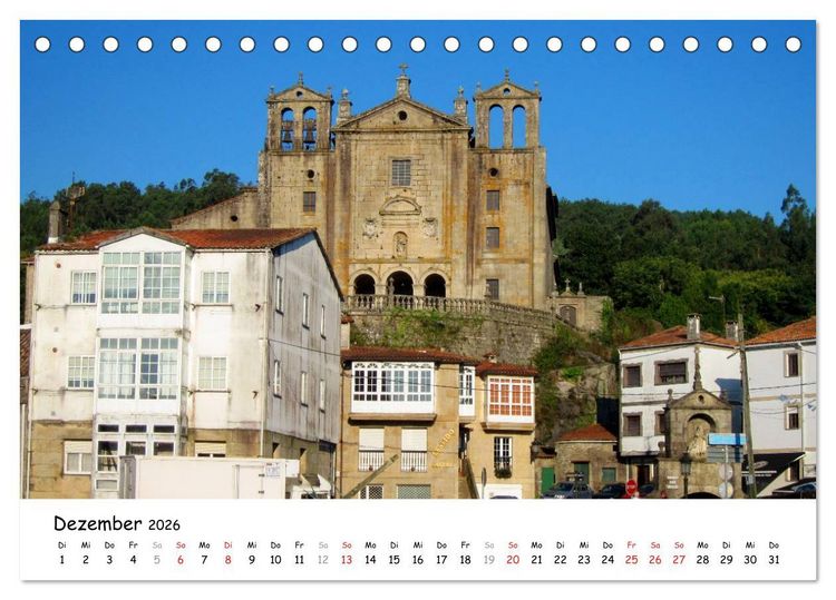 Produktbild: Camino Portugues - Jakobsweg (Tischkalender 2026 DIN A5 quer), CALVENDO Monatskalender