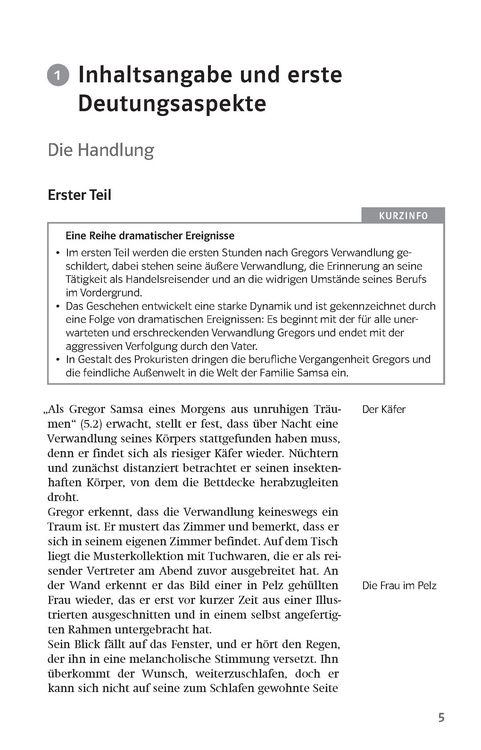 Produktbild: Lekt&uuml;rehilfen Franz Kafka, 'Die Verwandlung'. Interpretationshilfe f&uuml;r Oberstufe und Abitur