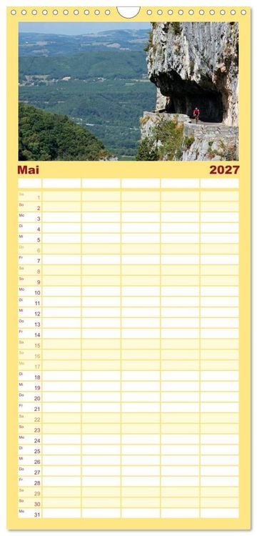 Produktbild: Familienplaner 2027 - Alpenp&auml;sse auf dem Rennrad Vol. 1 mit 5 Spalten (Wandkalender, 21 x 45 cm) CALVENDO