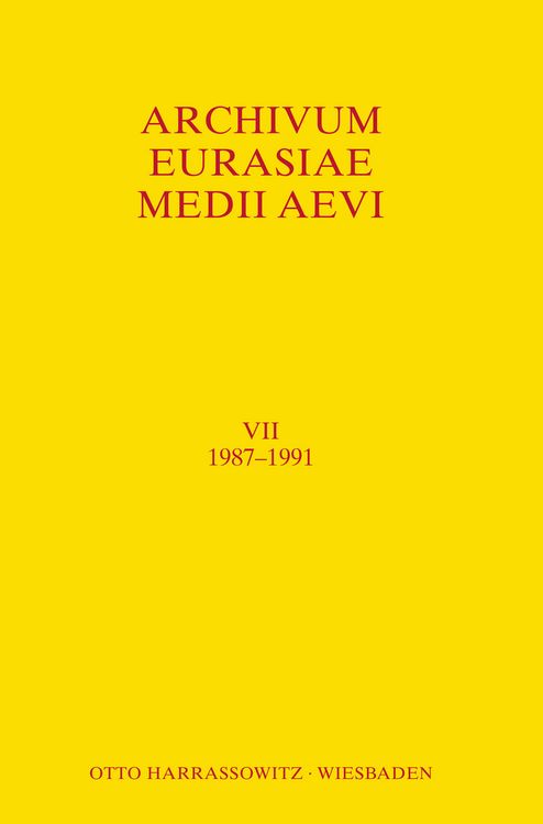 Produktbild: Archivum Eurasiae Medii Aevi VII 1987-1991