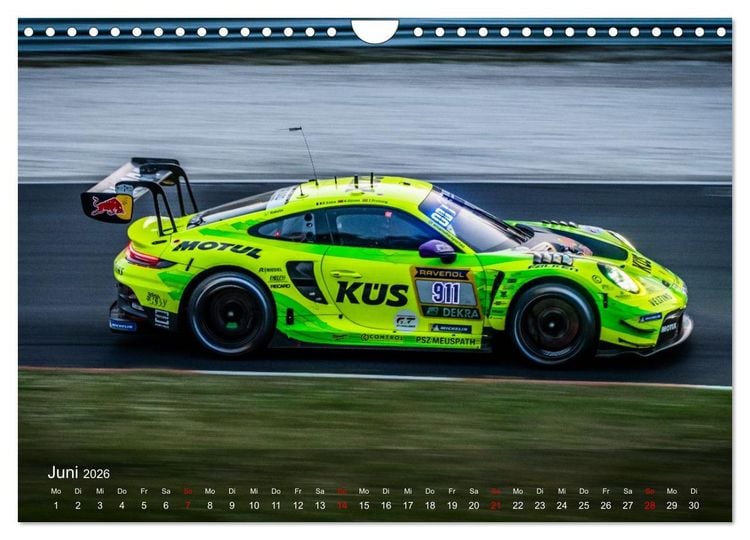 Produktbild: Motorsportkunst aus Weissach (Wandkalender 2026 DIN A4 quer), CALVENDO Monatskalender