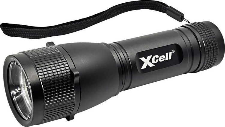 Produktbild: XCell 146362 146362 LED Taschenlampe mit Handschlaufe, mit Holster, mit Stroboskopmodus batteriebetrieben 500 lm 7 h 179 g