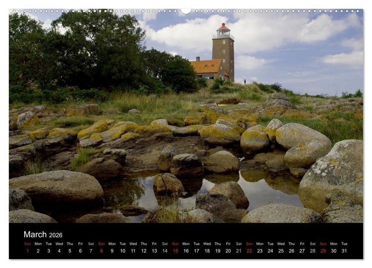 Produktbild: Bornholm - Denmark (High Quality Premium Wall Calendar 2026 DIN A2 landscape),CALVENDO 12 Month Wall Calendar